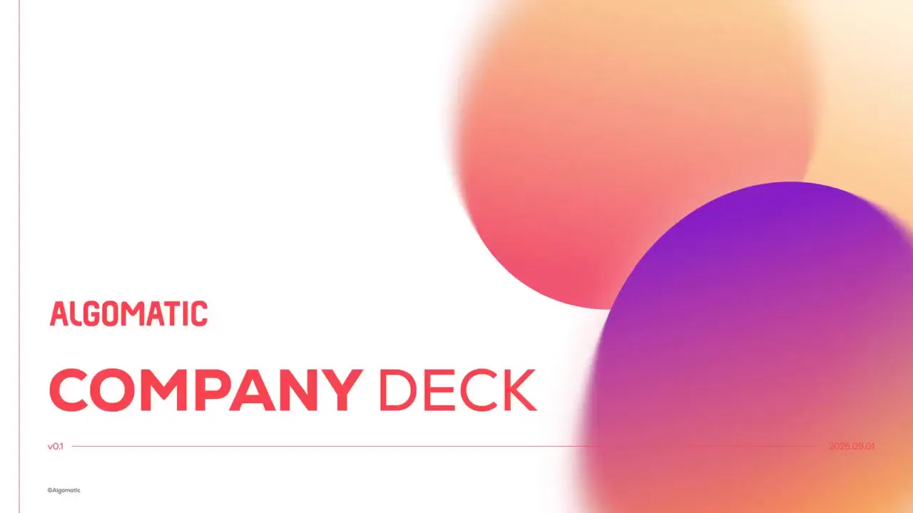 Frame from Company deck with gradient layers