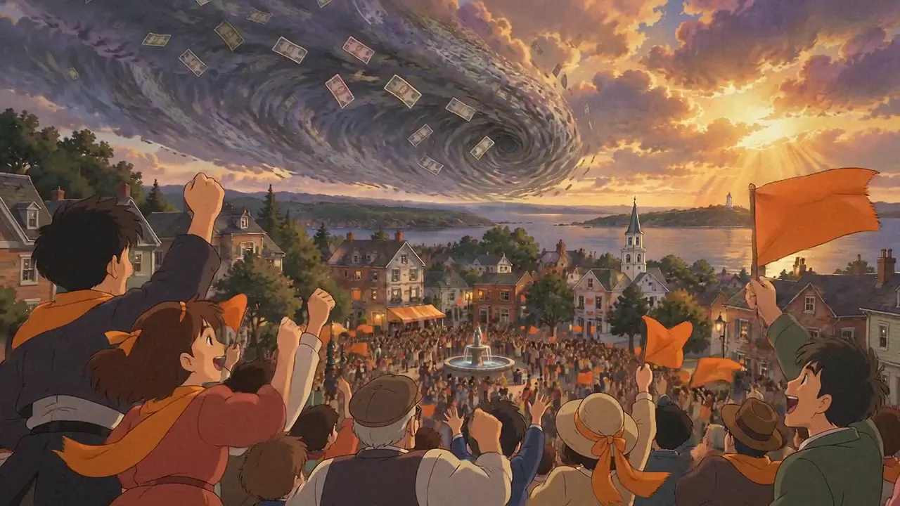 Frame from Anime music video for a bitcoin anthem