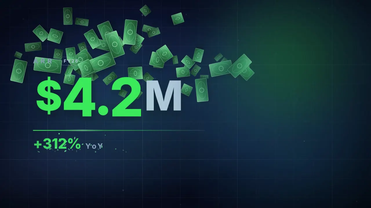 Frame from Stat count-up with a burst of paper money