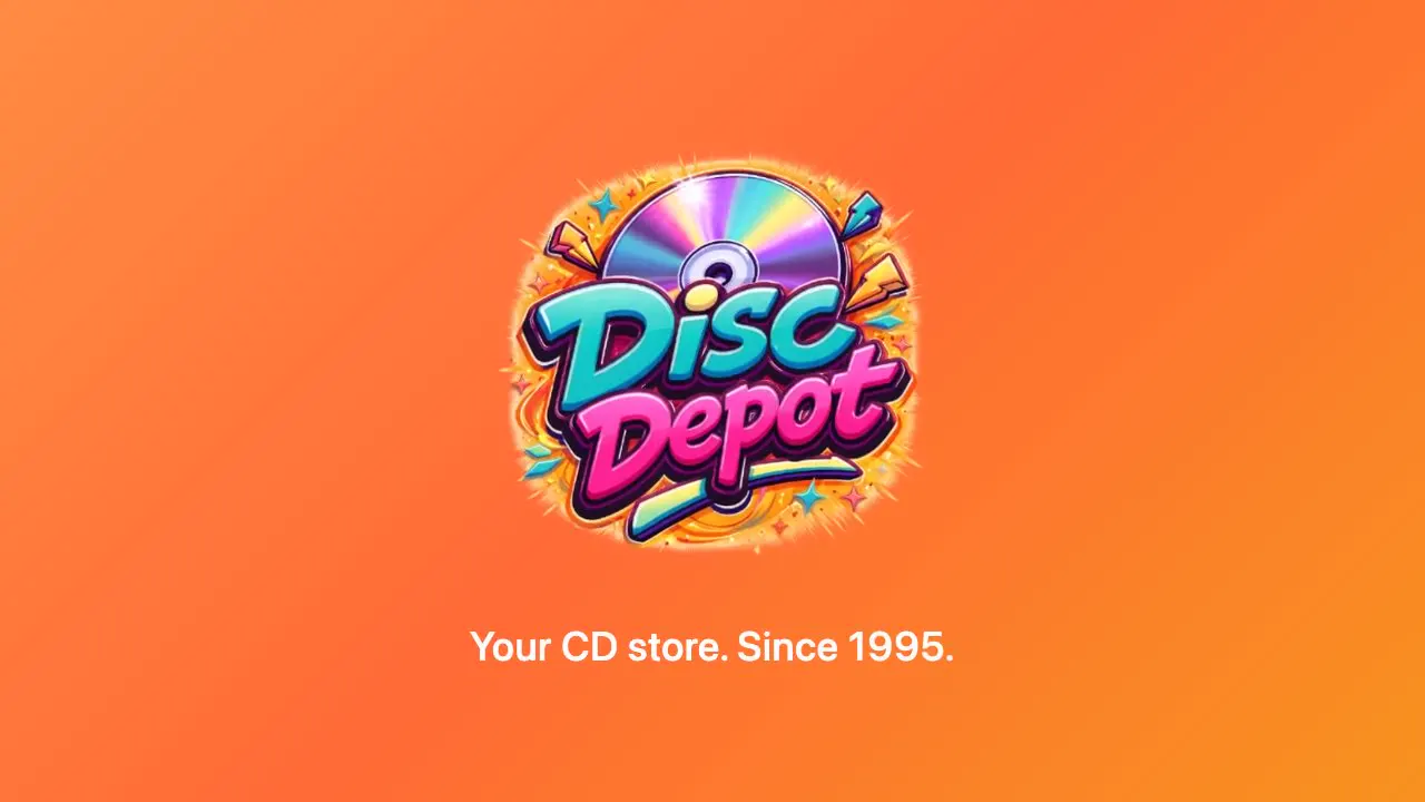 Frame from Audio-reactive promo for a music CD store