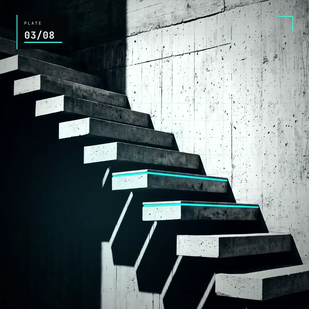Frame from Beat-synced slideshow of concrete details
