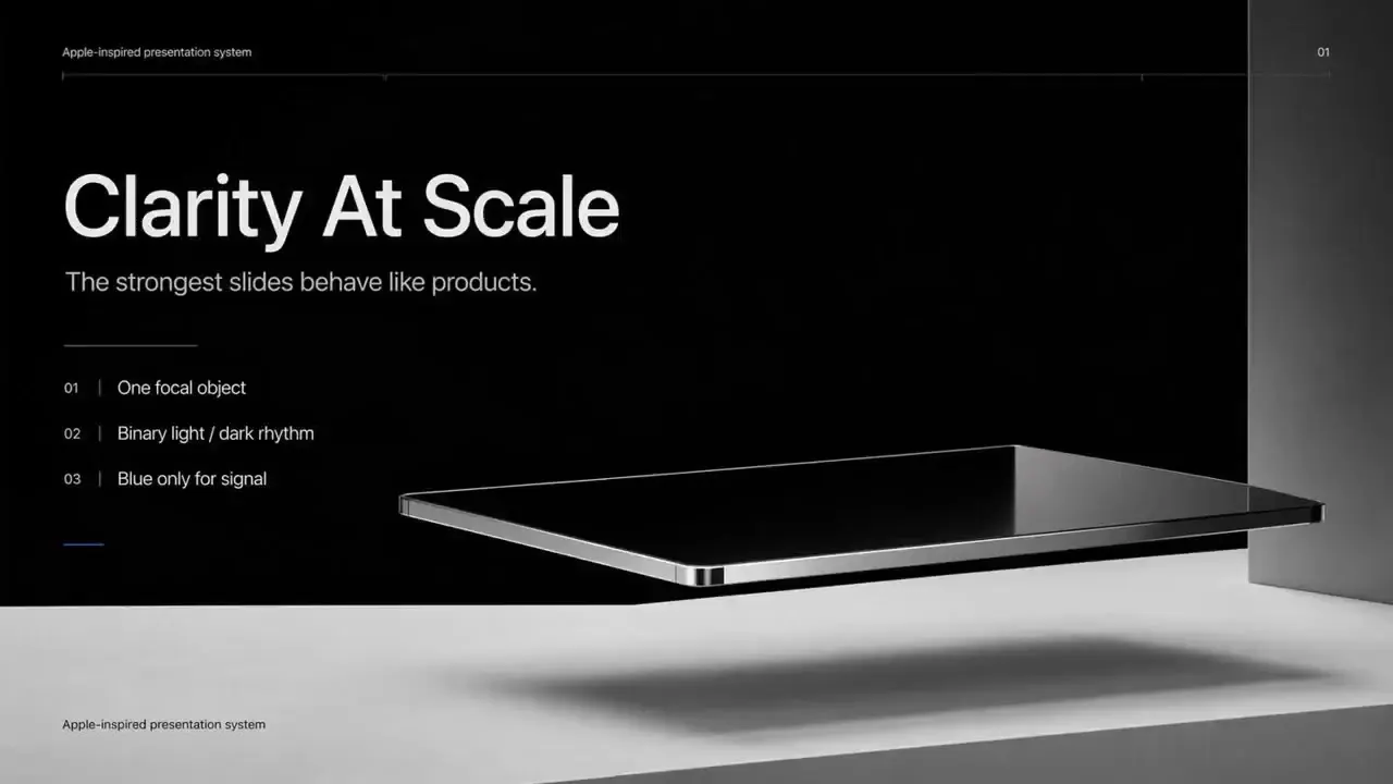 Frame from Four contrasting presentation systems