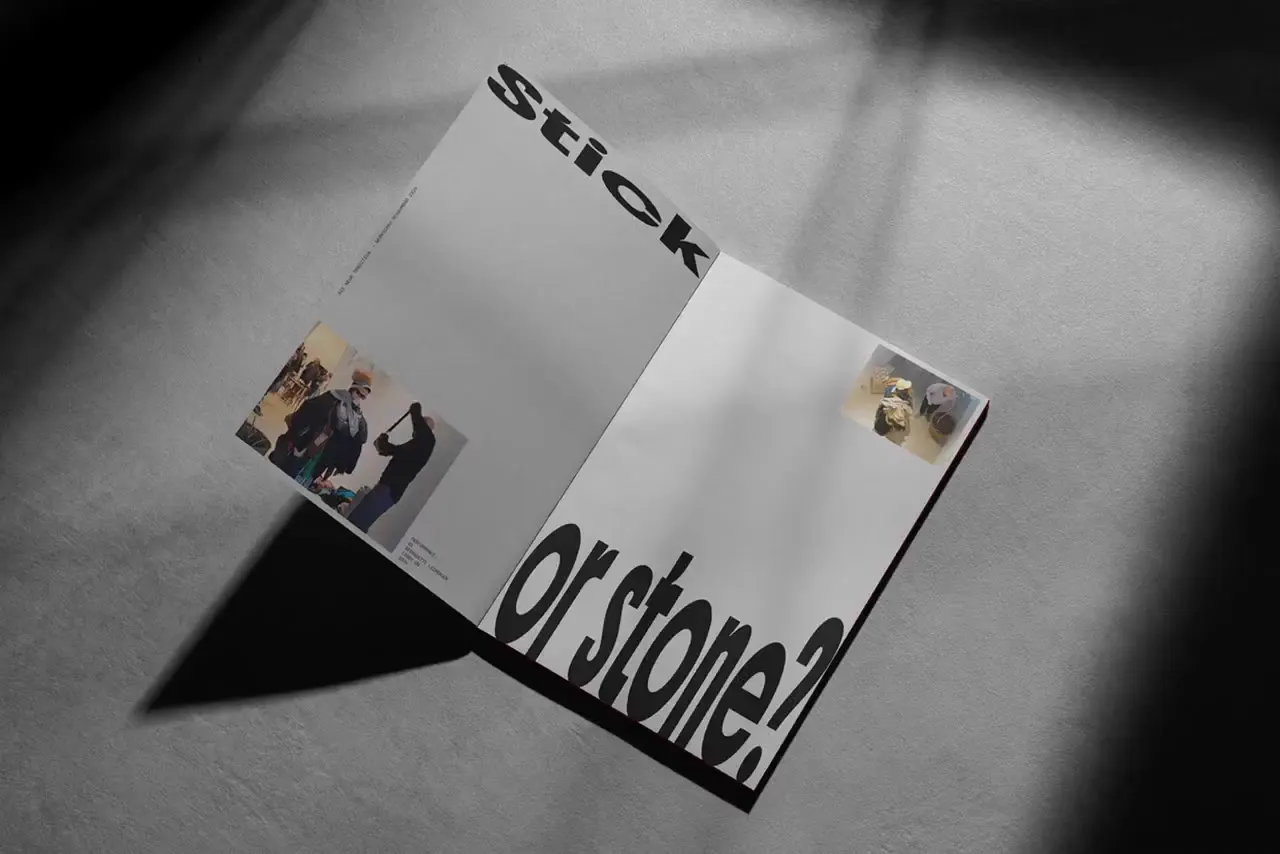 Frame from Coral and gray exhibition booklet