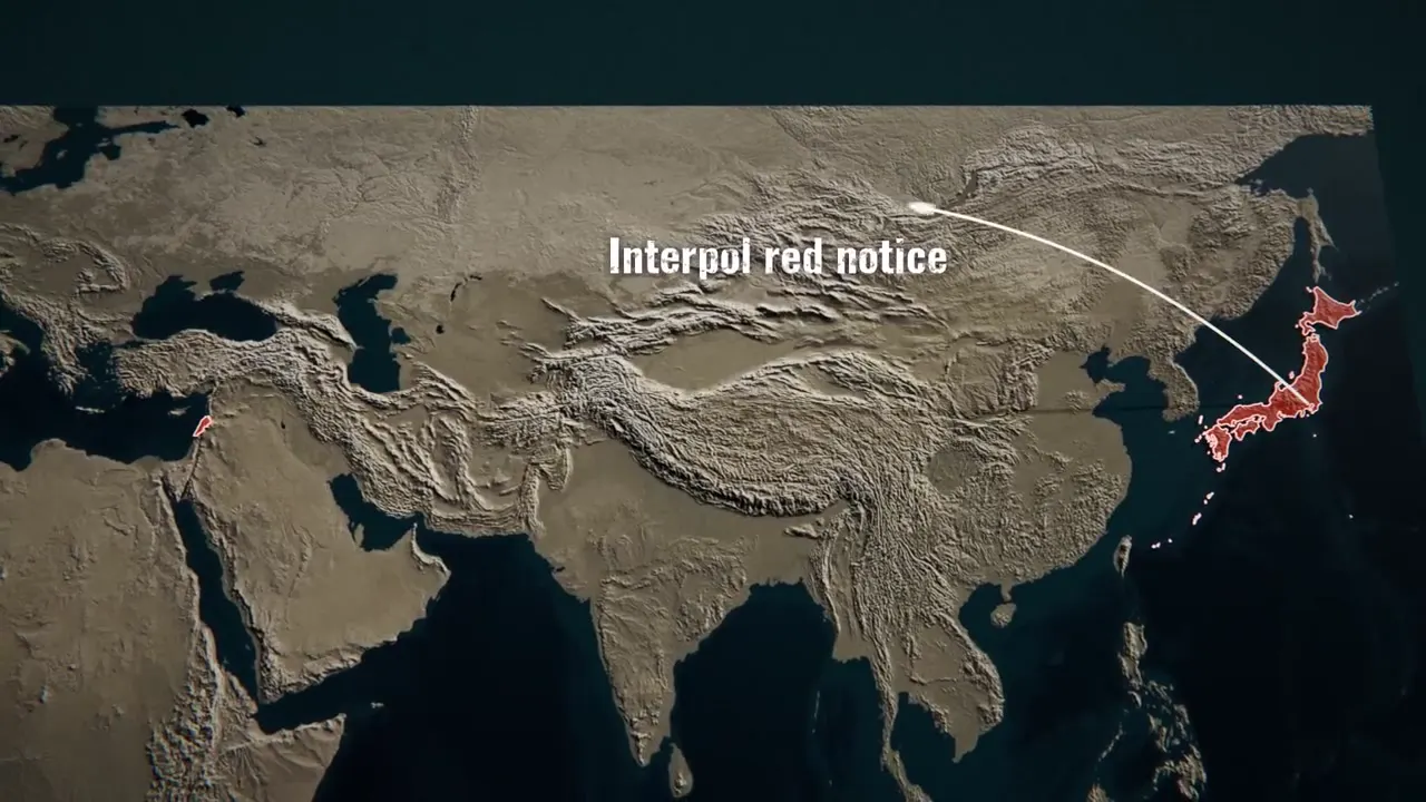 Frame from The CEO who escaped Japan in a box