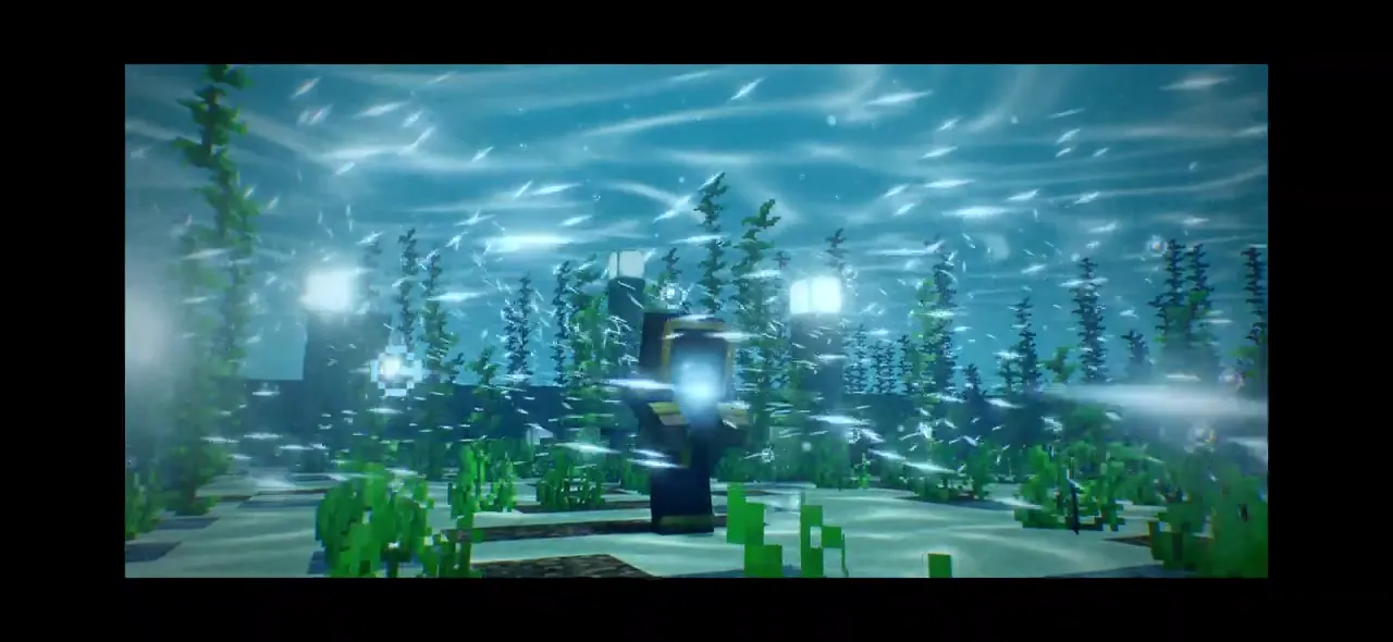 Frame from Trailer for a Minecraft wizardry mod