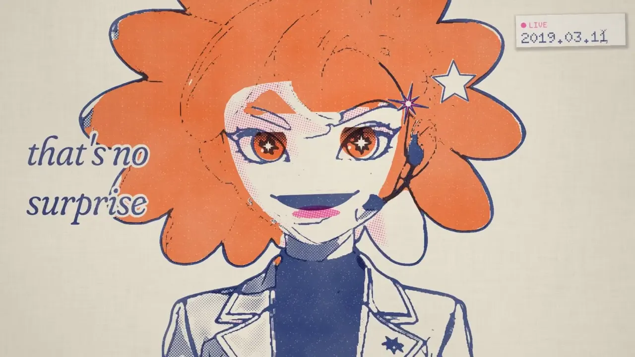 Frame from Claude Pop music video, remade overnight