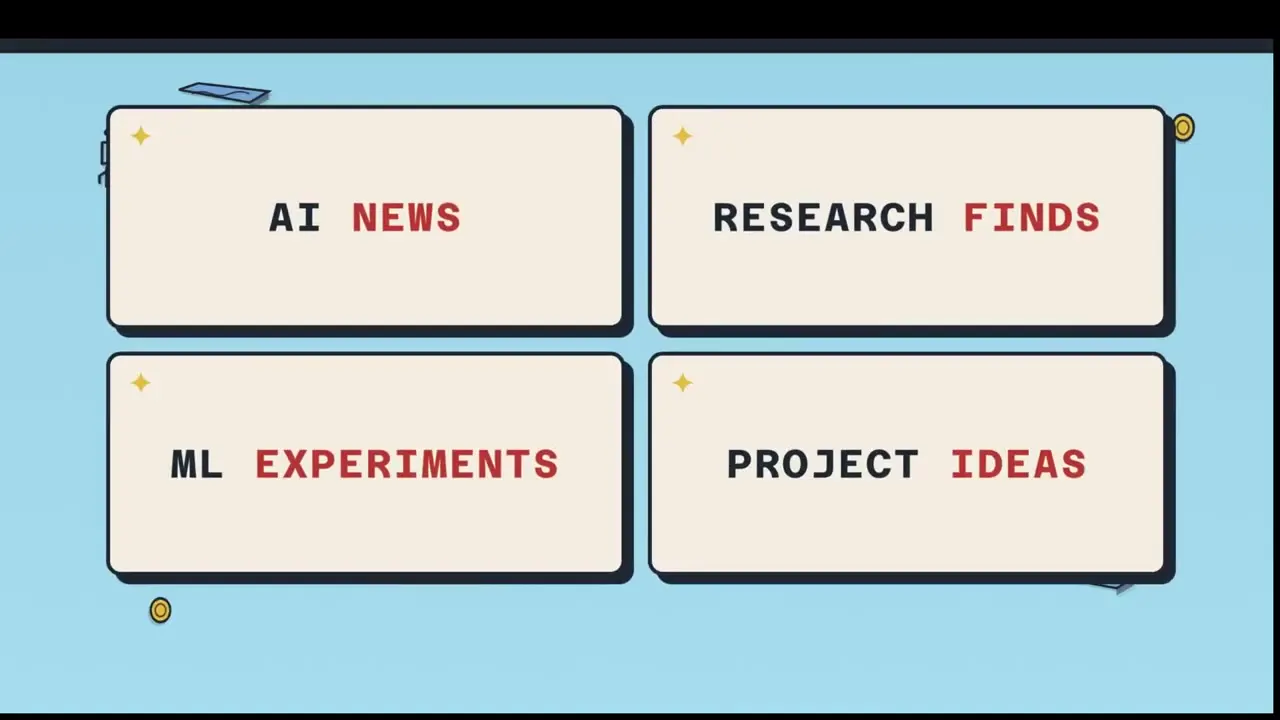 Frame from Comic-zine promo for an AI newsletter