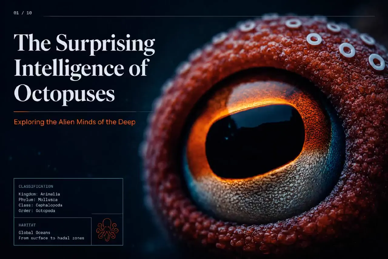 Frame from Octopus intelligence in the dark