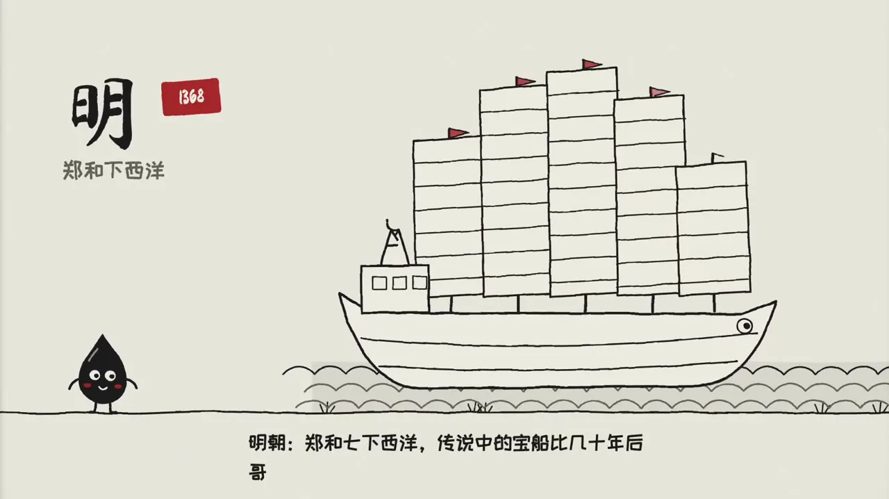 Frame from Five thousand years of China in line art