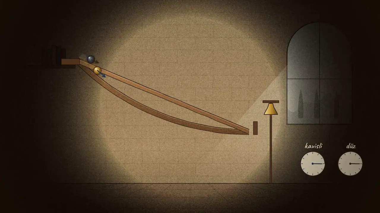 Frame from Galileo, Bernoulli and the fastest path