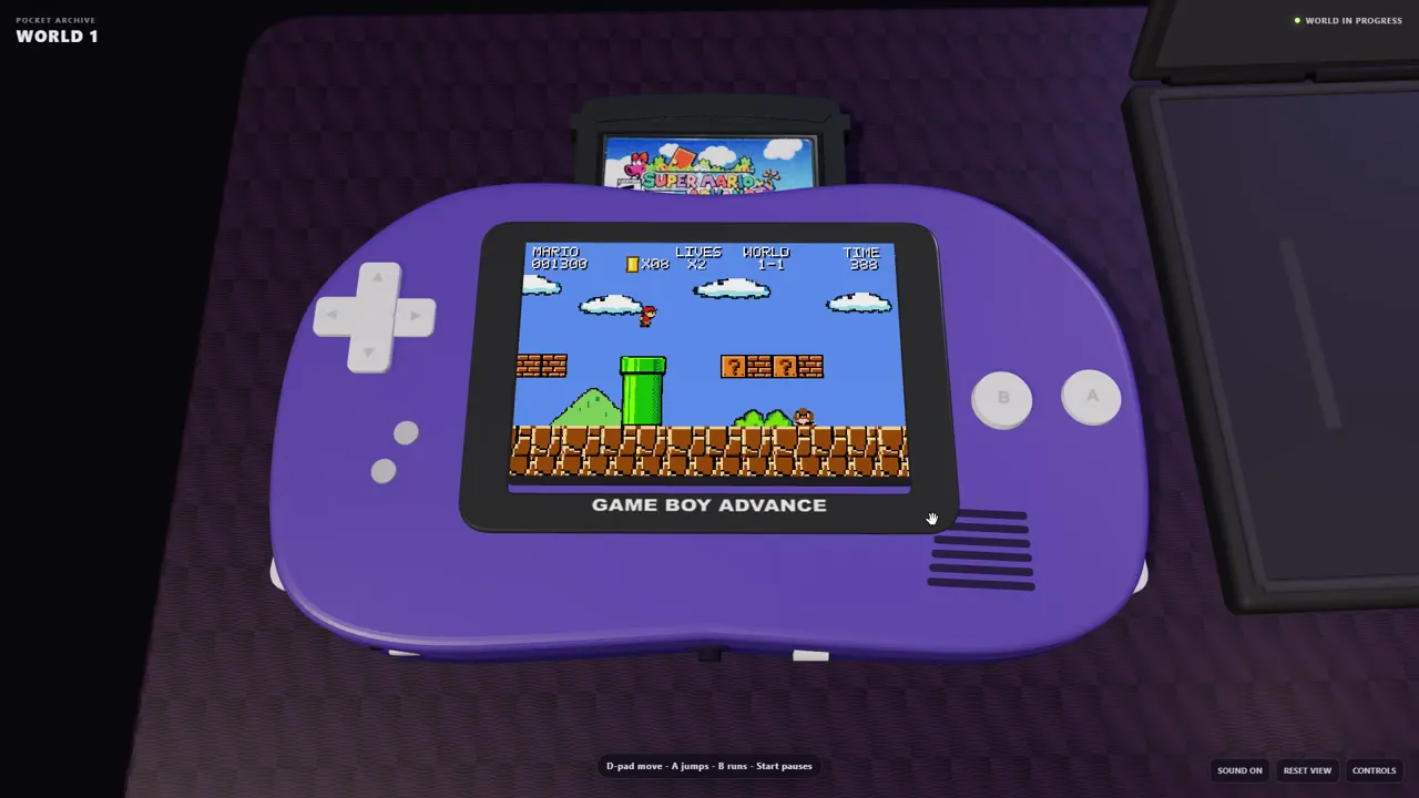 Frame from Game Boy Advance you can play in 3D