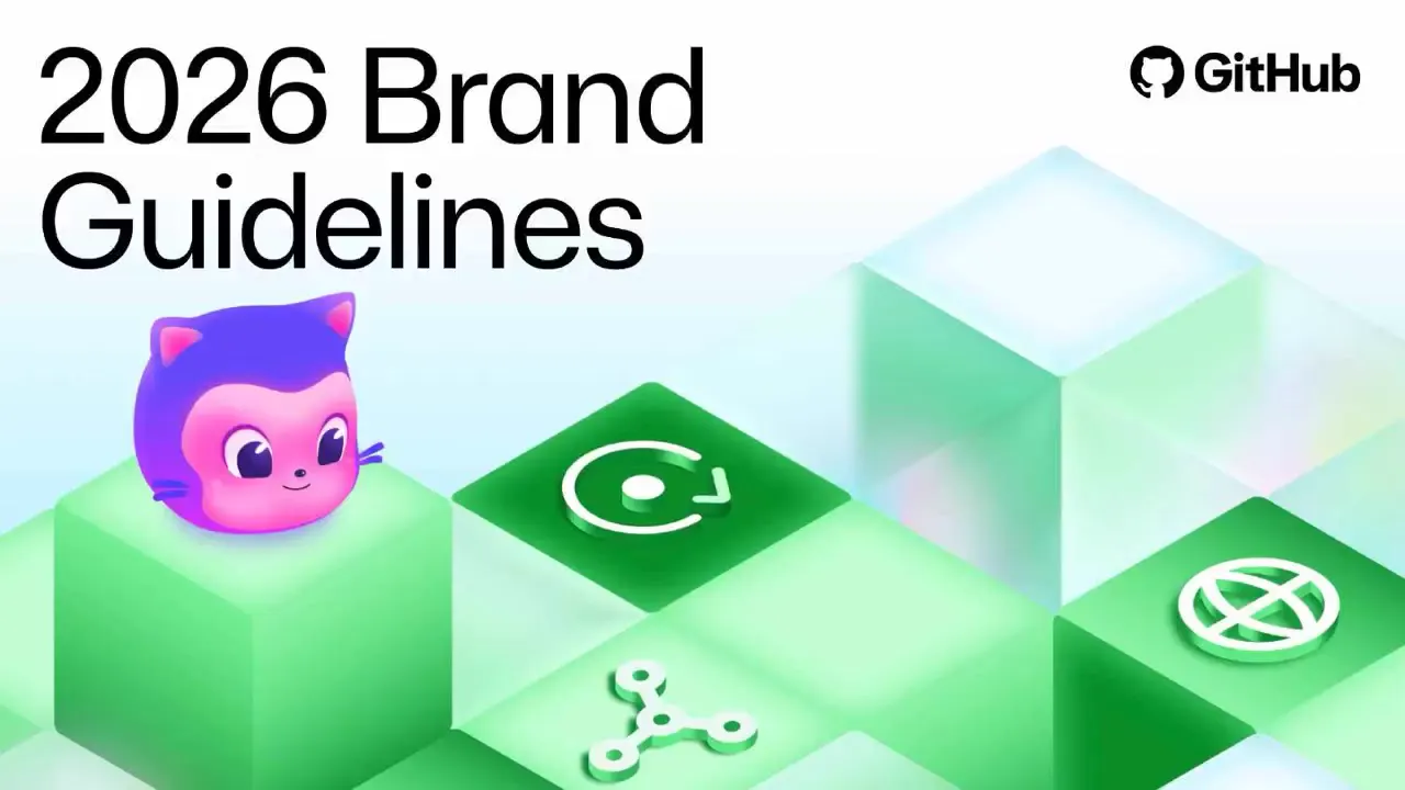 Frame from GitHub's 2026 brand guidelines