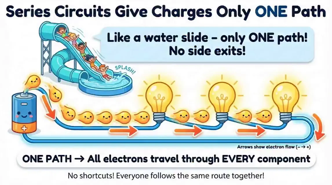 Frame from Circuits deck with cartoon electrons