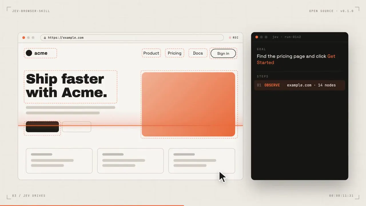 Frame from README launch video for a browser skill