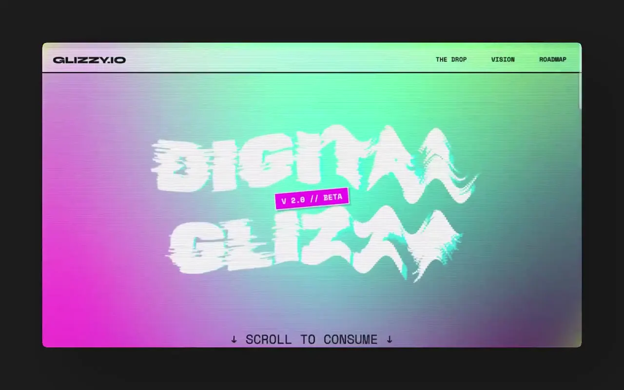 Frame from Maximalist site for digital hot dogs