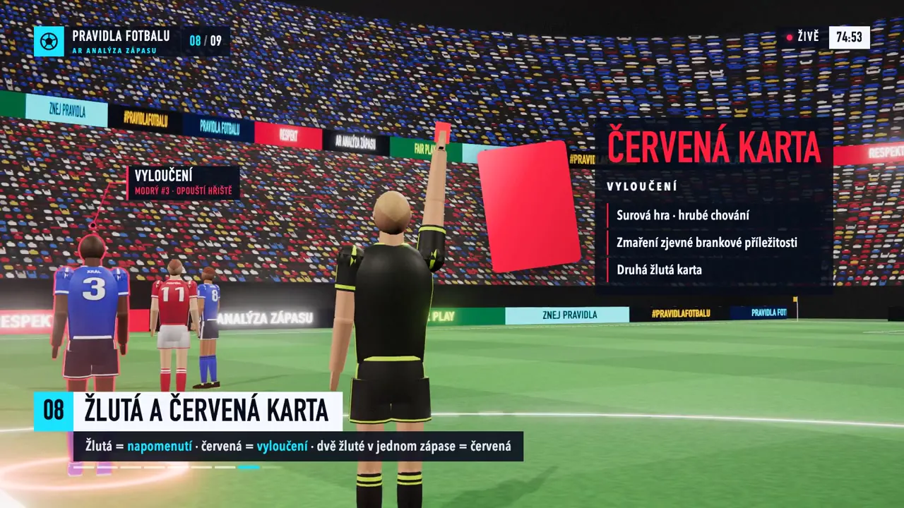 Frame from Nine football rules as TV match analysis