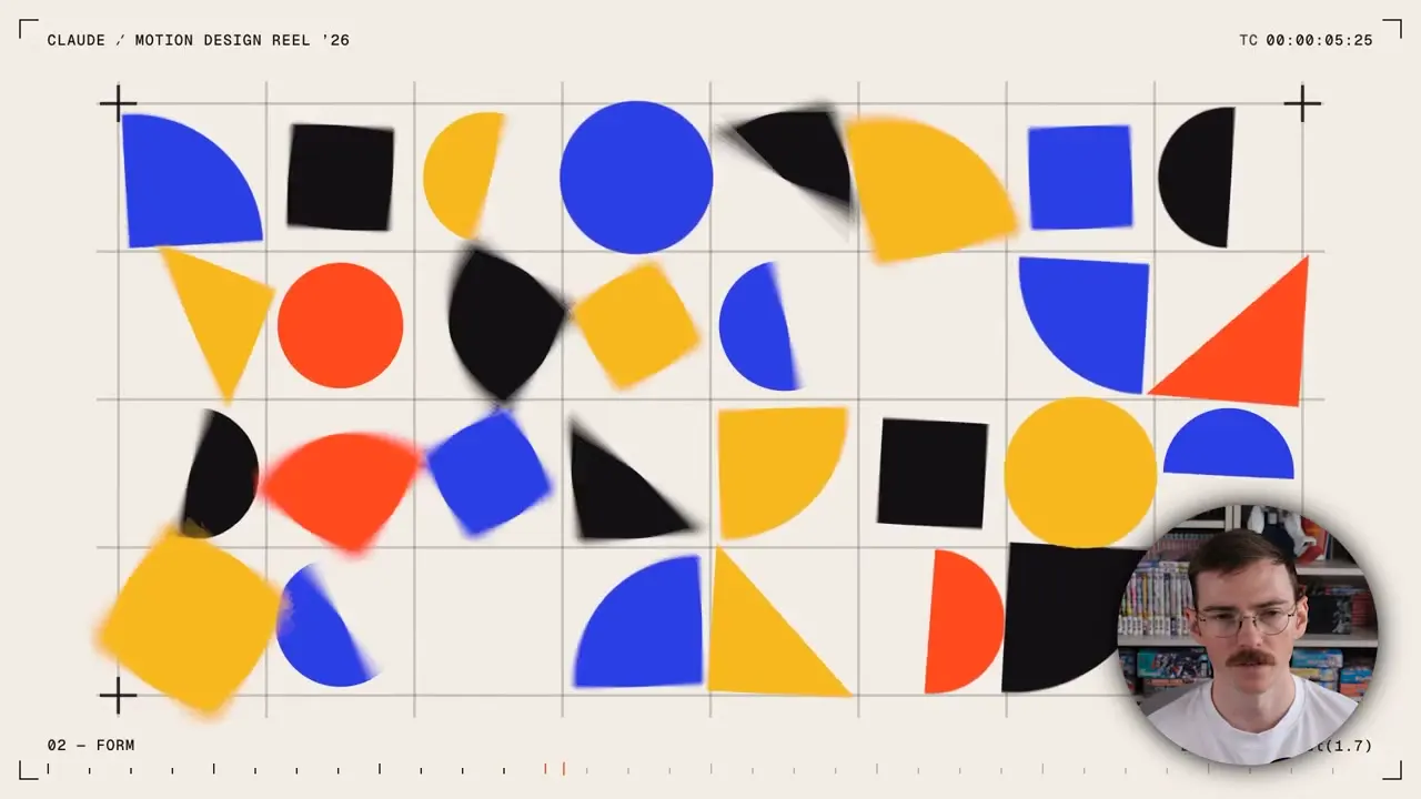 Frame from Showreel of type, form, space and time