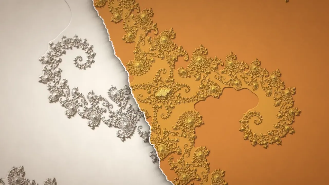 Frame from Paper-craft fractal browser