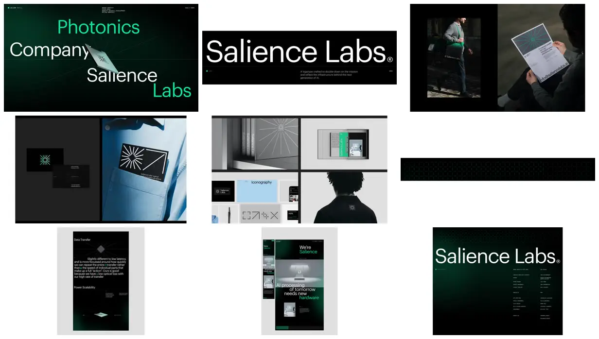 Nine frames from across Photonics brand presentation