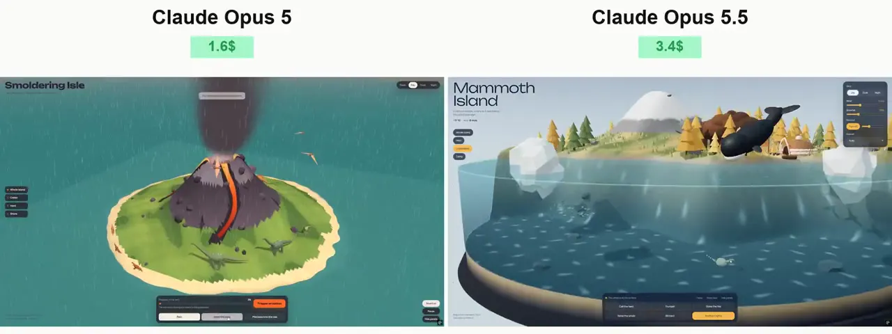 Frame from Prehistoric island in an ocean cutaway