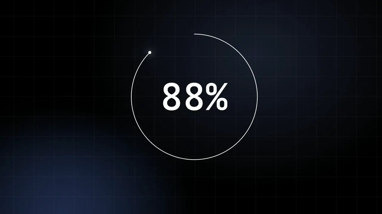 Frame from Progress-ring loader bursting into READY