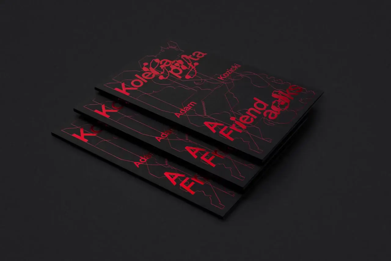 Frame from Red-on-black exhibition catalogue