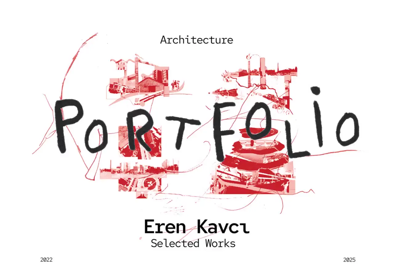 Frame from Red-accent architecture portfolio