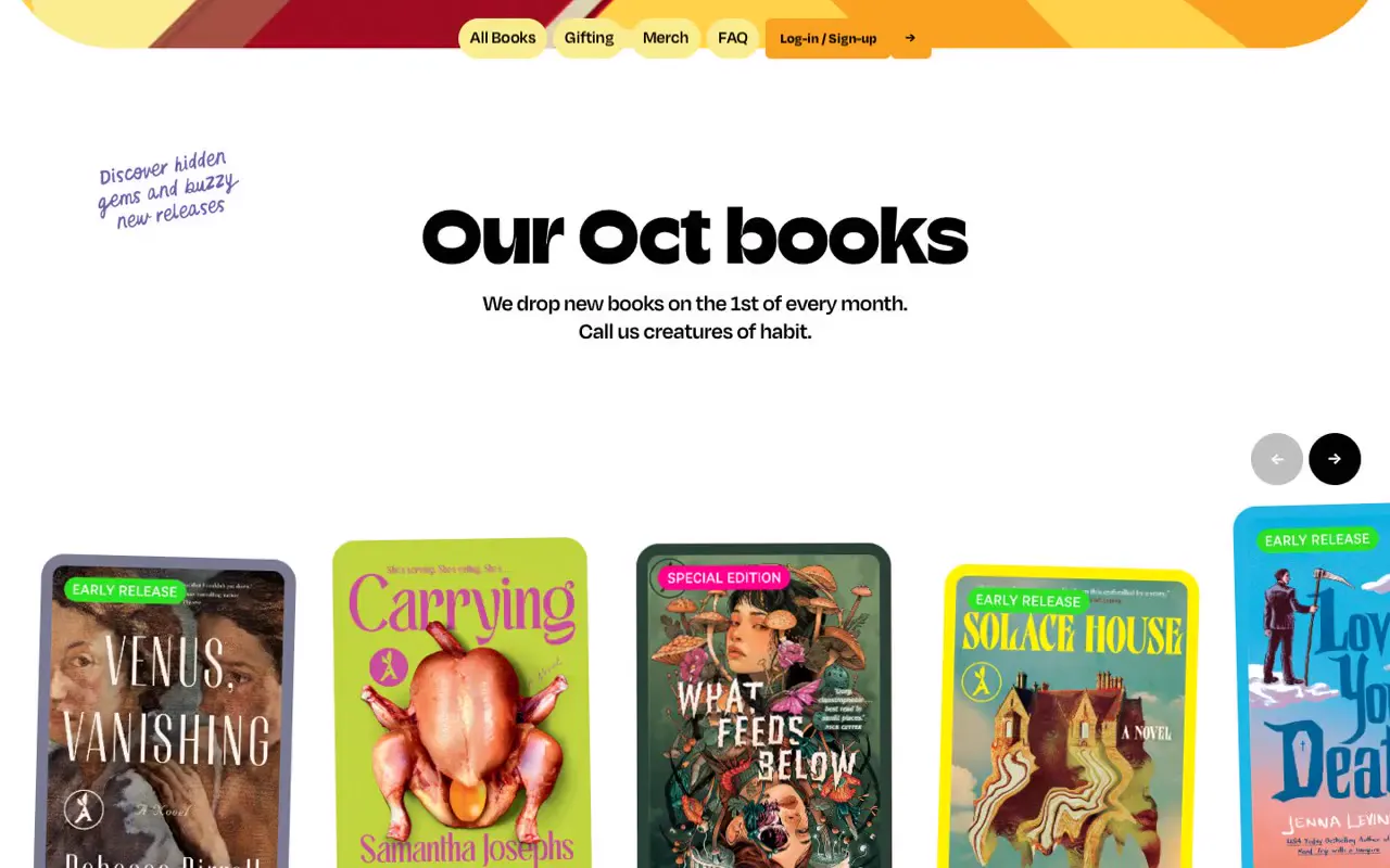 Frame from Aardvark book club