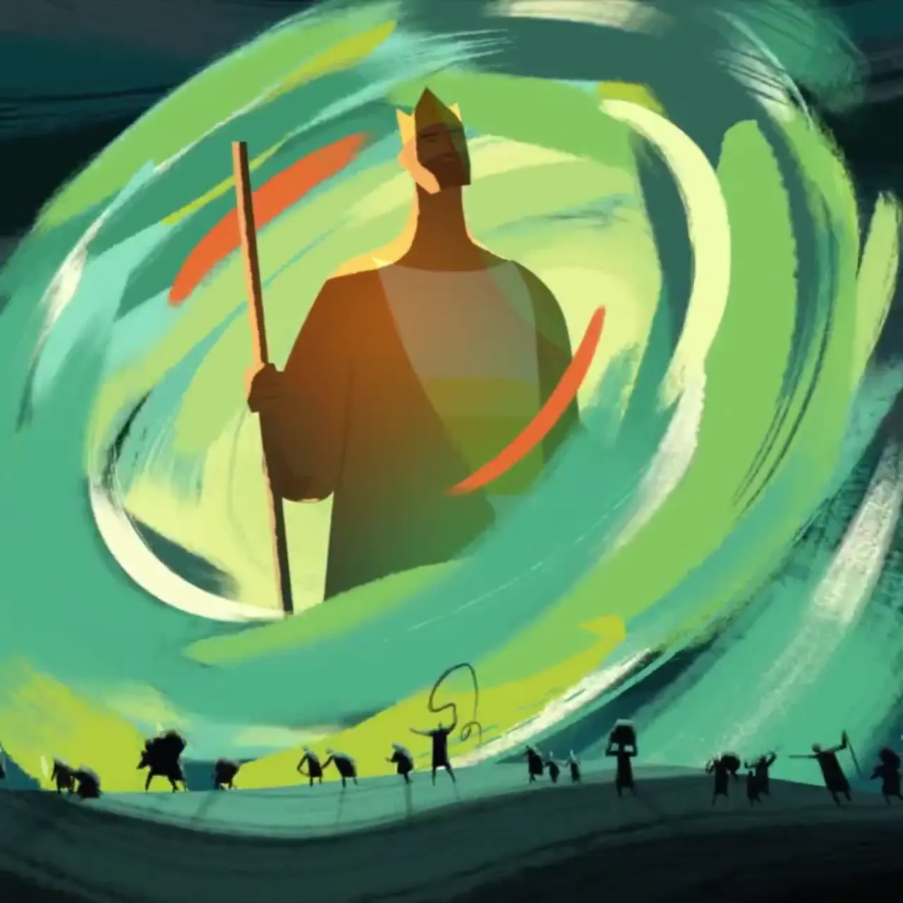 Frame from Painterly worlds of blessing and curse