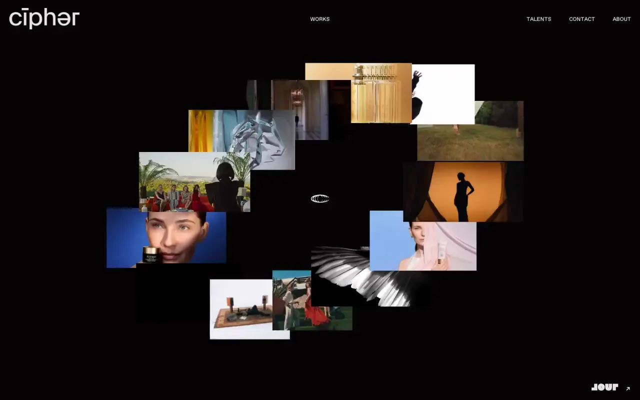 Frame from Cipher circular media gallery