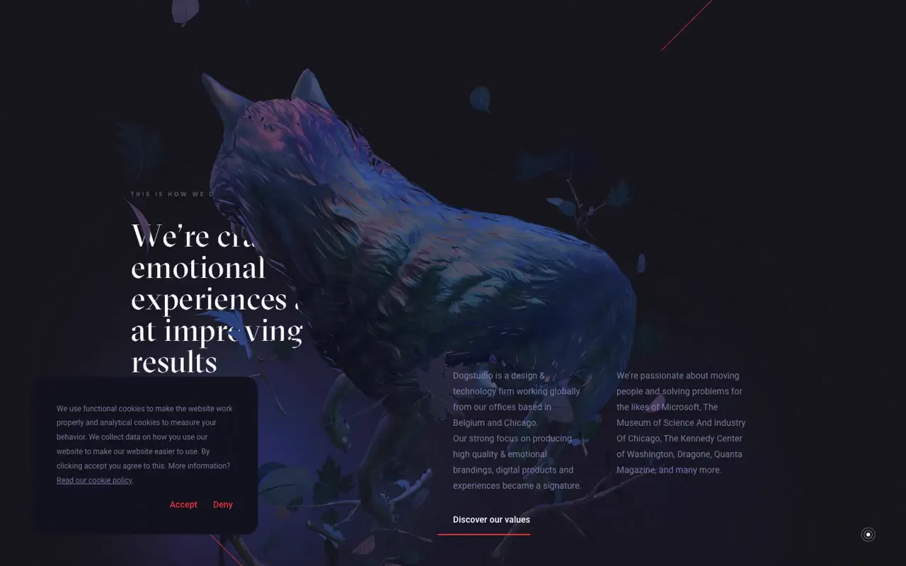 Frame from A canine sculpture anchors a studio site