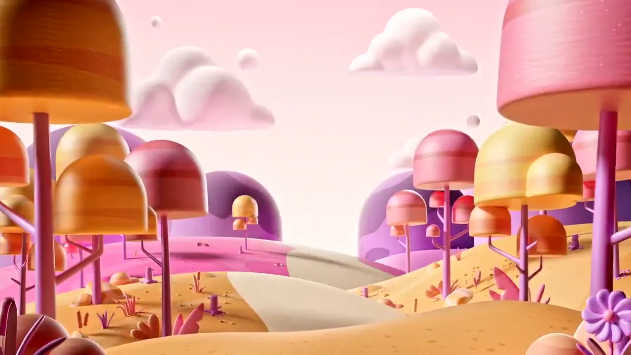 Frame from Candy forest and violet reef