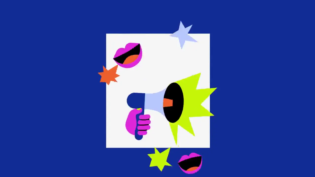 Frame from Neon reaction illustration system