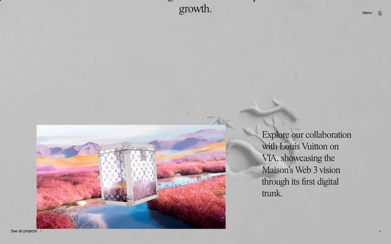Frame from Sculptural garden studio portfolio