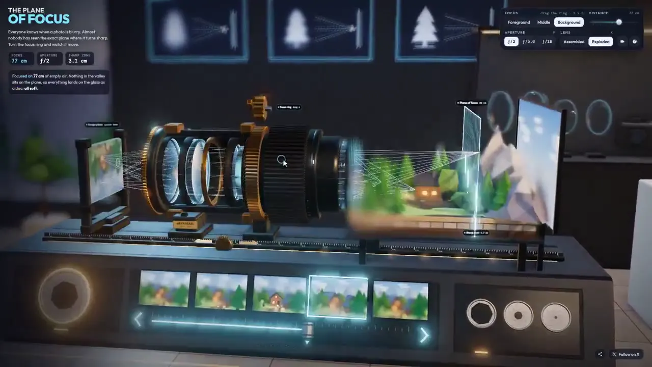 Frame from Interactive camera lens lab