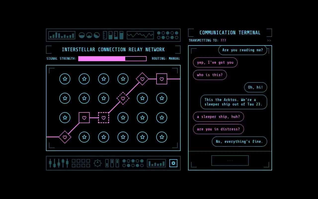Frame from Interstellar connection