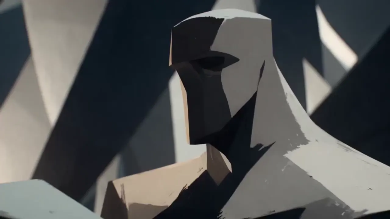 Frame from A world built from stone wedges