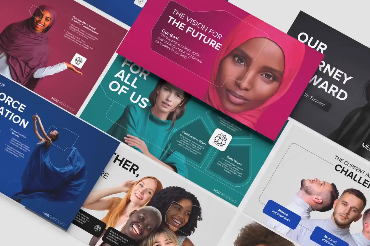 Frame from Color-led executive strategy deck