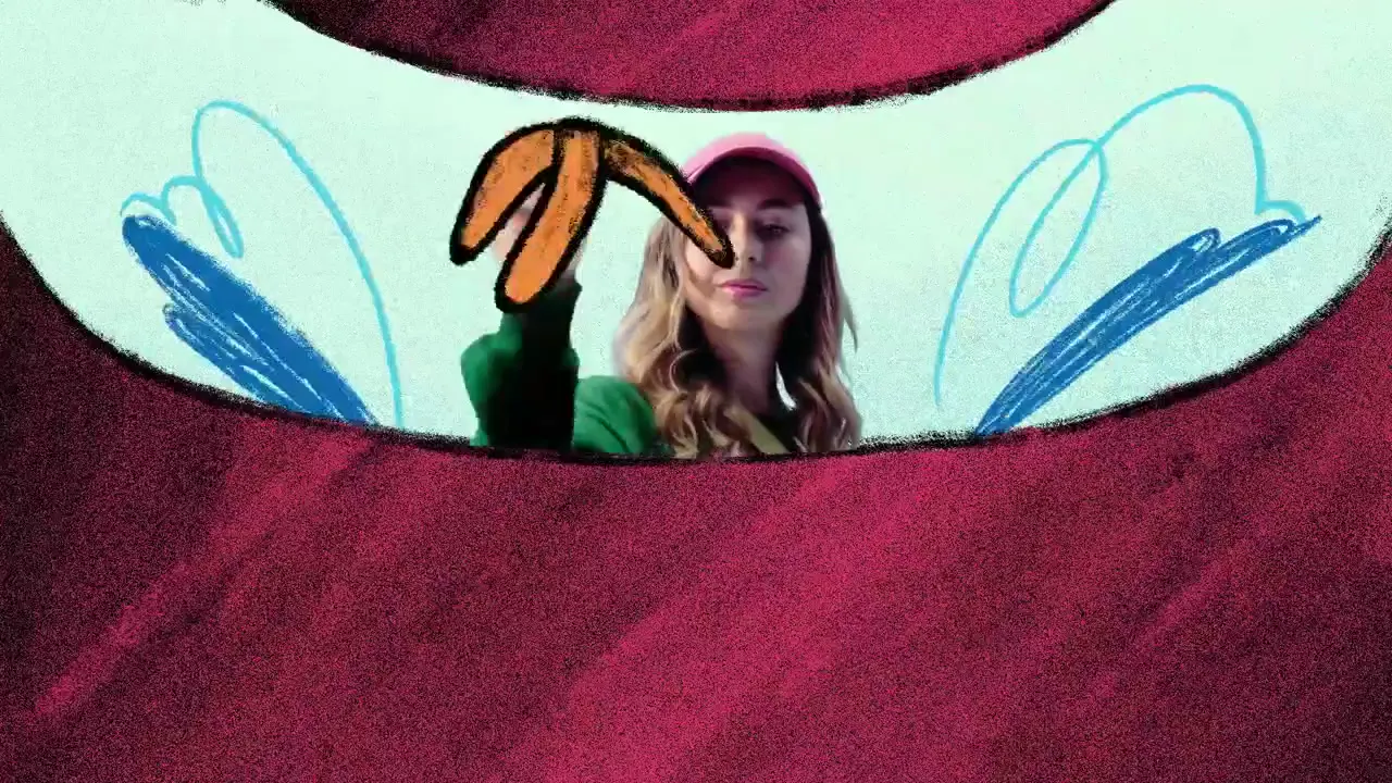 Frame from City care in a crayon seaside world