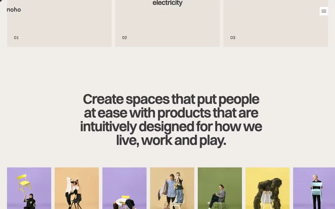 Frame from Playful furniture on warm neutrals