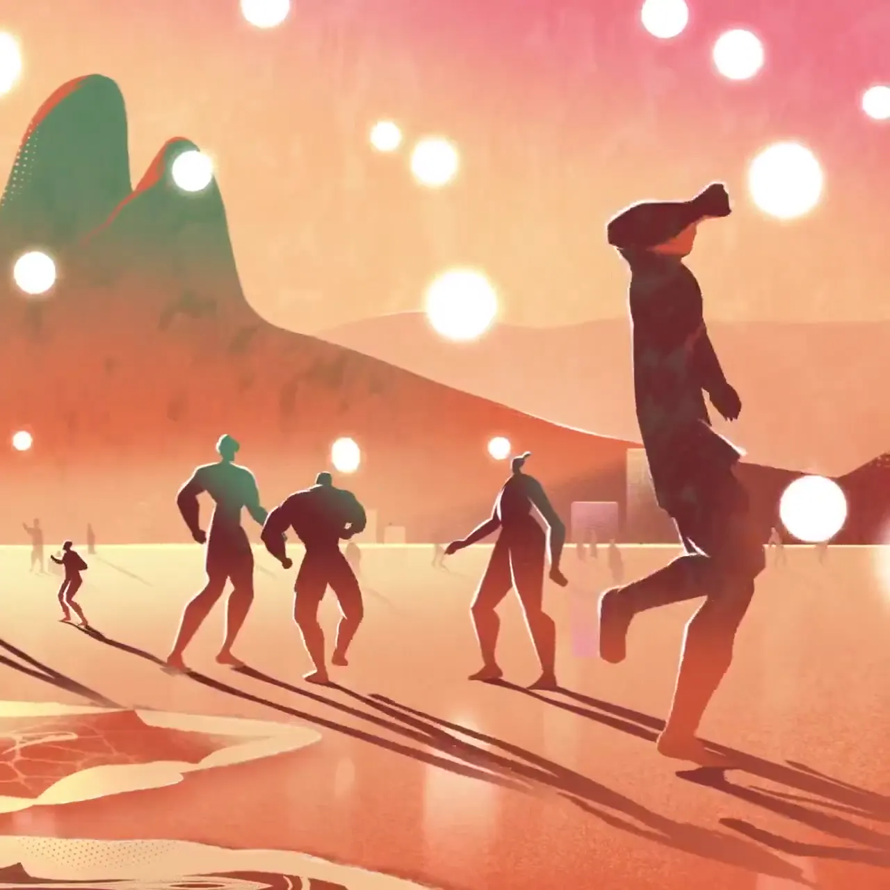 Frame from Rio summer in glowing color