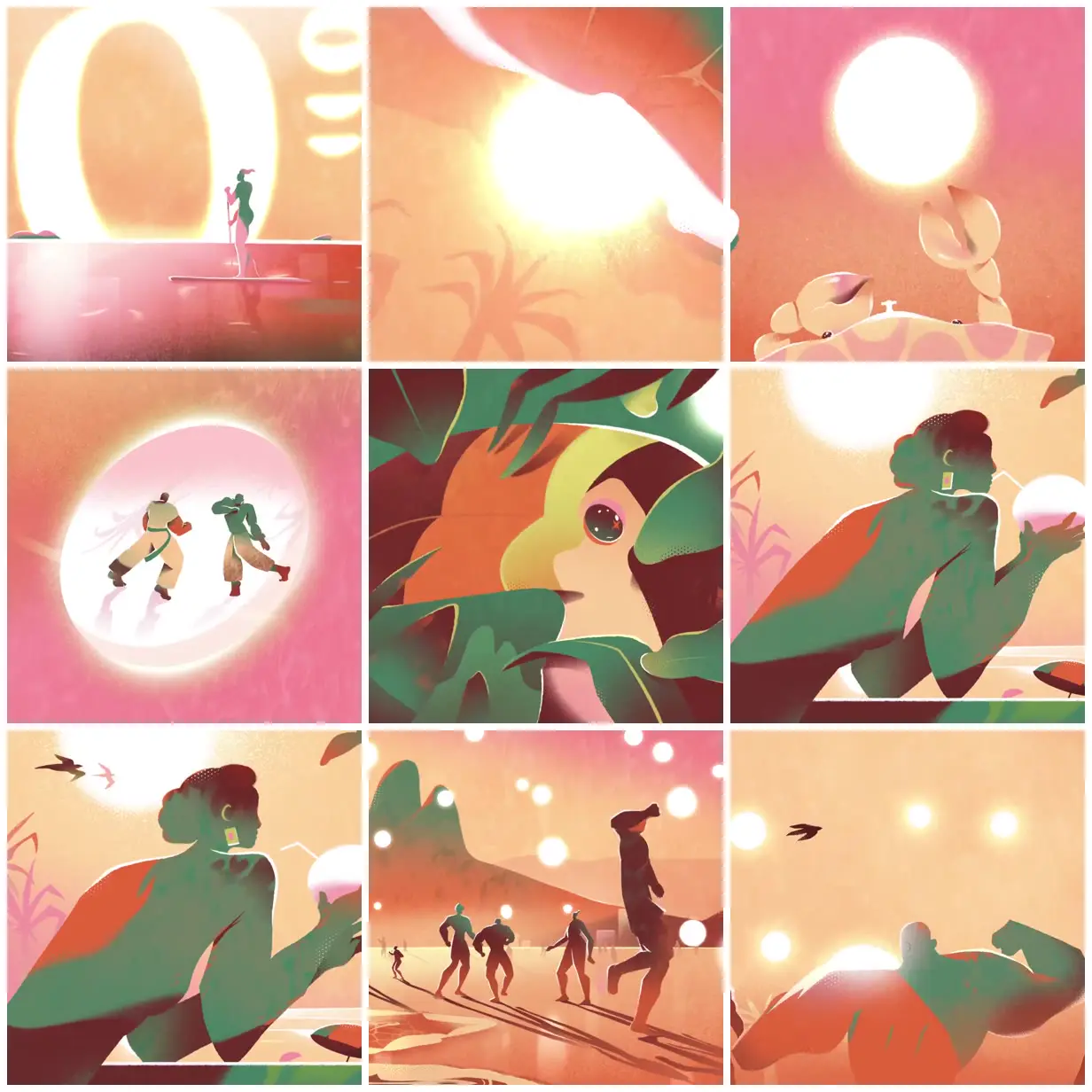 Nine frames from across Rio summer in glowing color