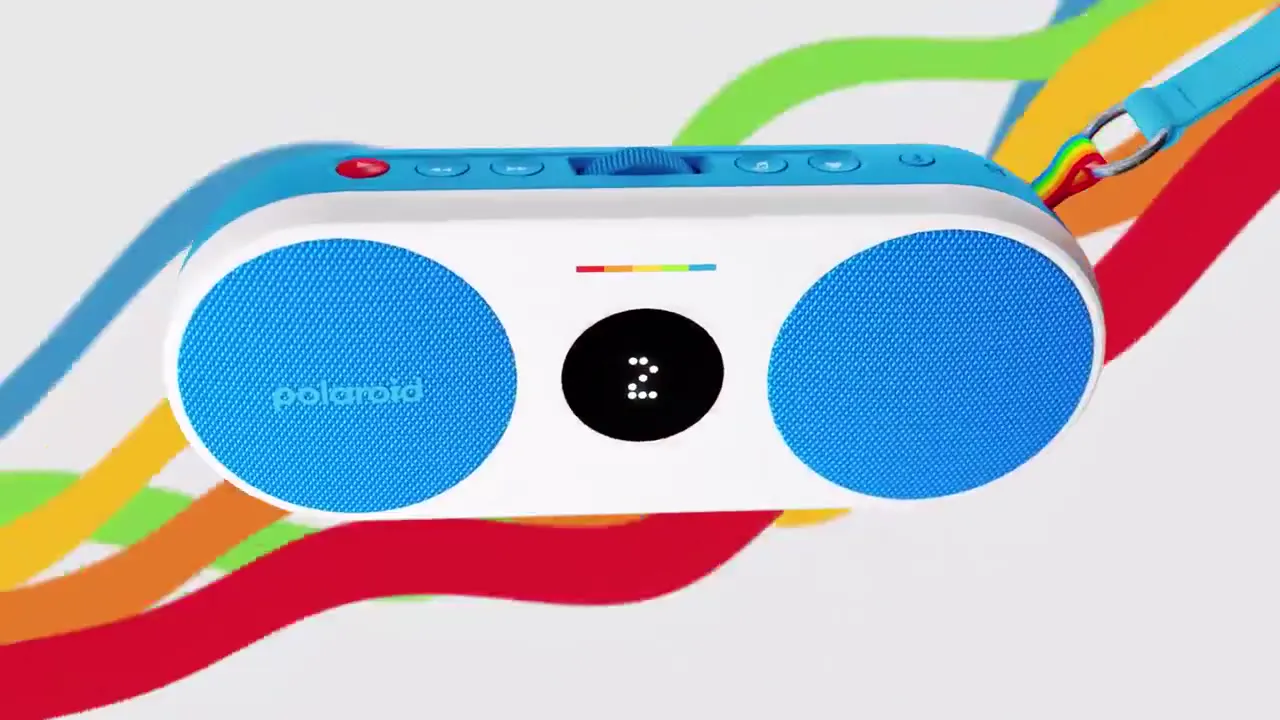 Frame from Speakers framed by rainbow ribbons