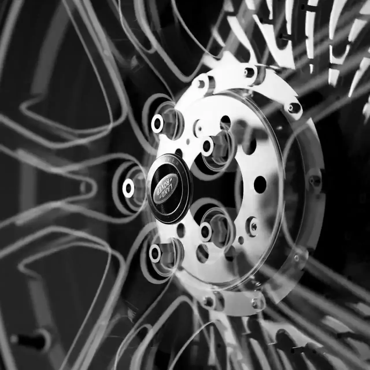 Frame from Wheel detail in ghosted layers
