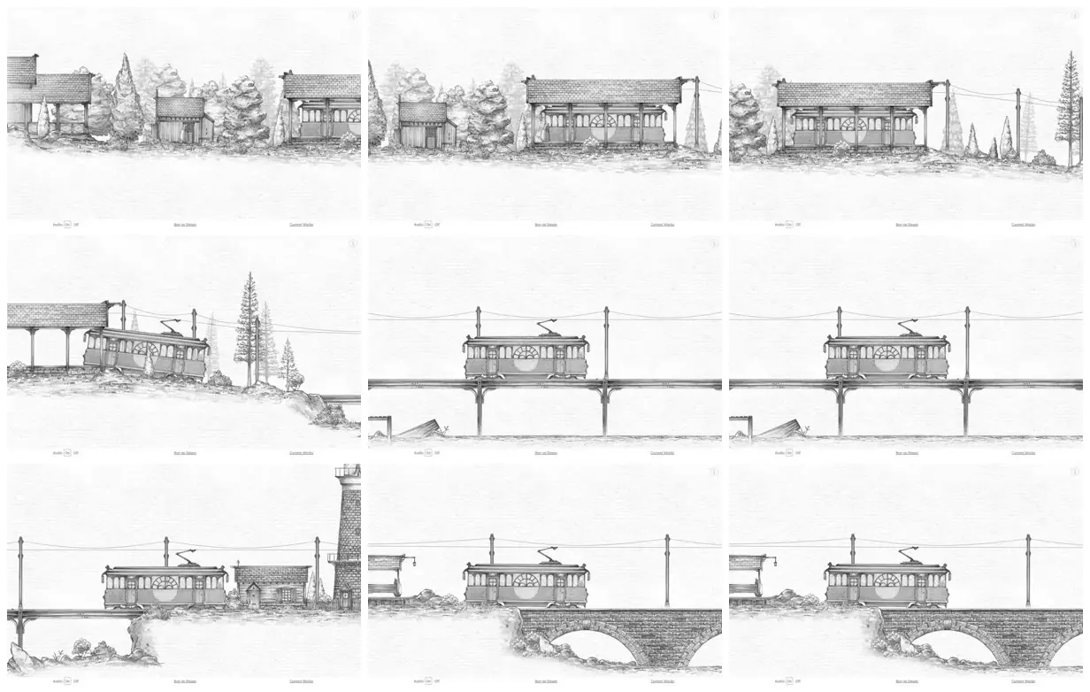 Nine frames from across Short trip