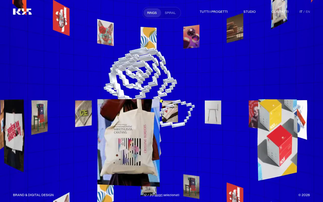 Frame from Electric-blue spatial portfolio