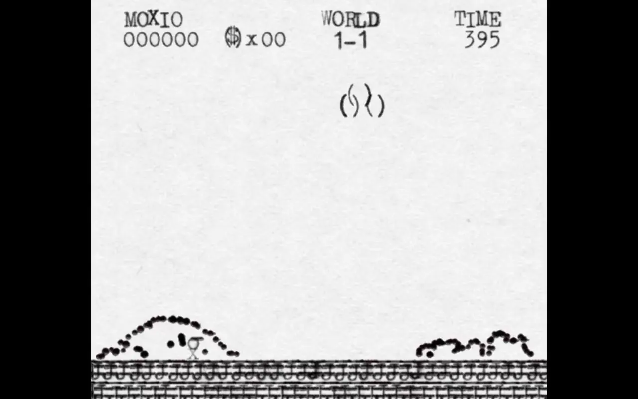 Frame from Ink-and-paper platformer