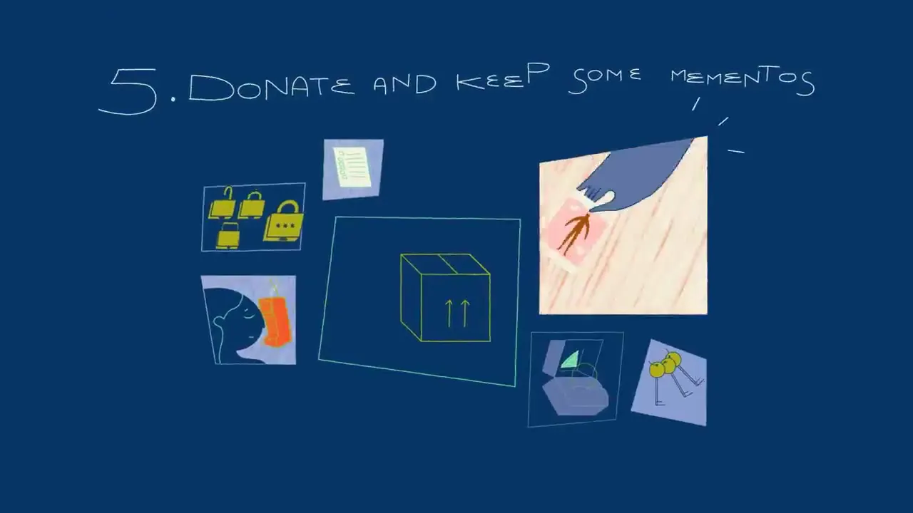 Frame from Illustrated scenes of letting go