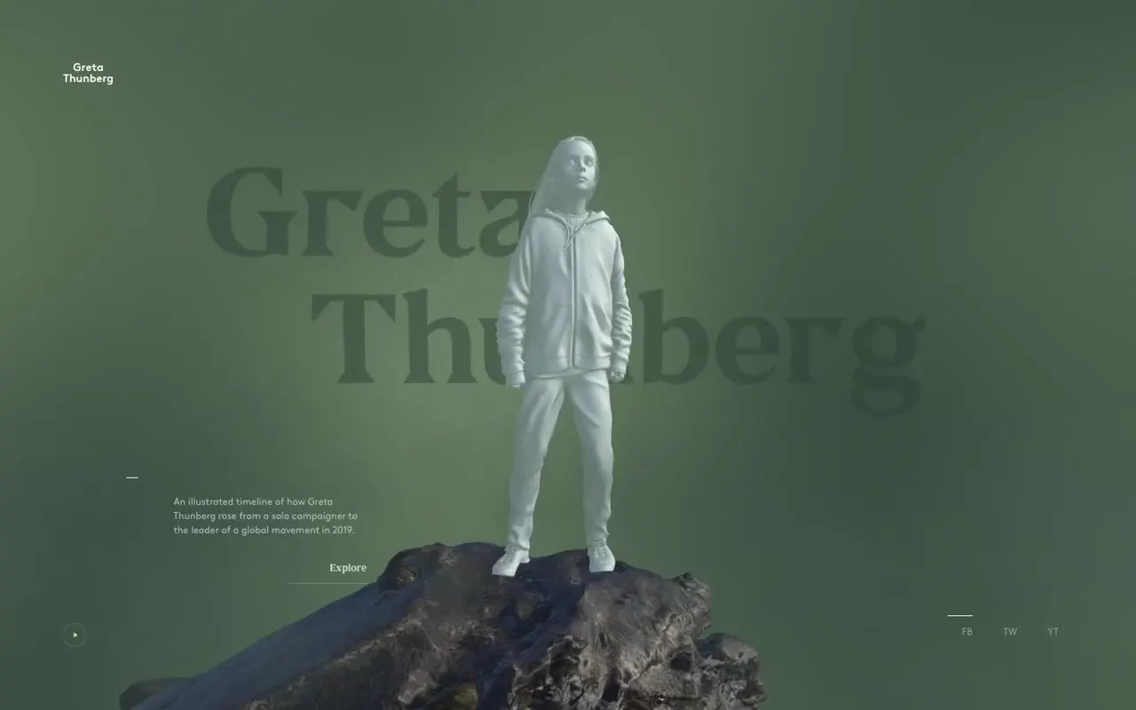 Frame from The year of Greta