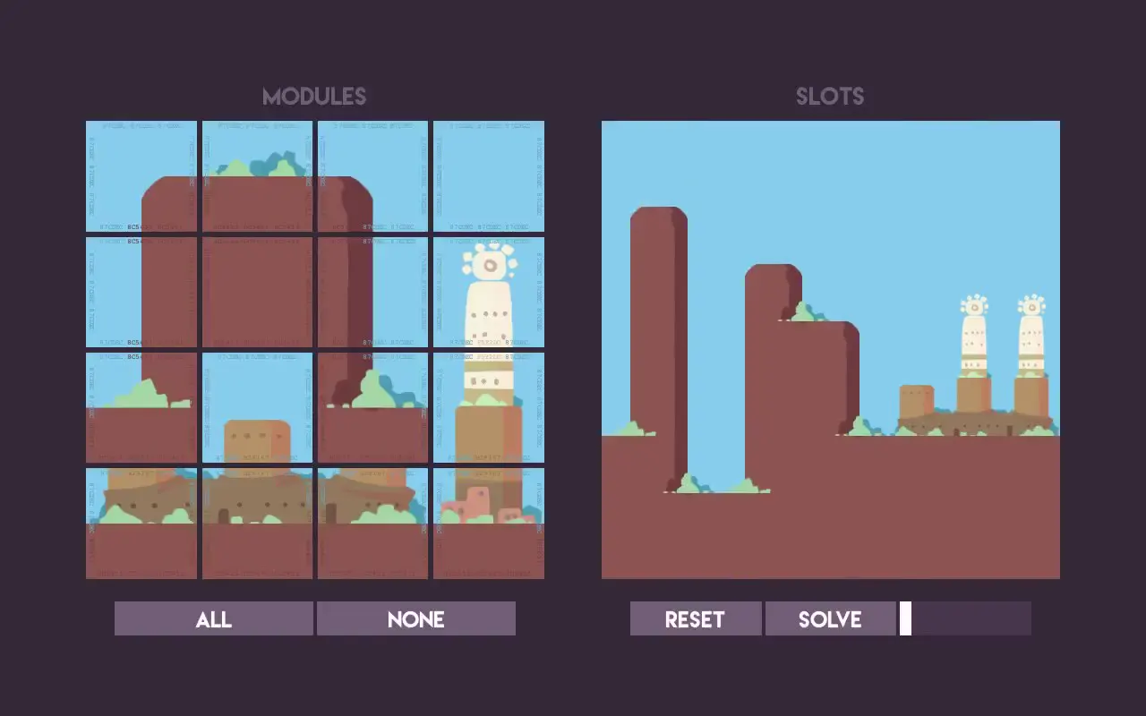 Frame from Modular cliff landscape builder